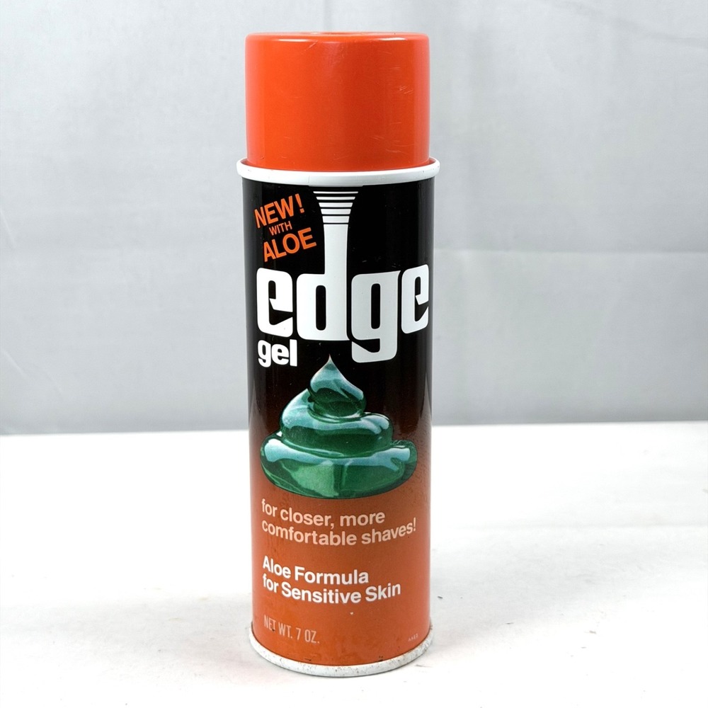 VINTAGE 1987 Edge Shave Gel Sensitive Skin Men 7oz / DISCONTINUED RARE / New